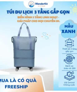Túi Du Lịch Wanderkit 3 Tầng Gấp Gọn - Giải Pháp Cho Mọi Chuyến Đi